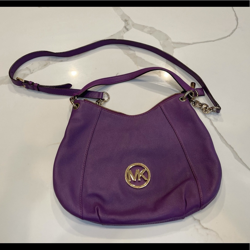 Beautiful purple Michael Kors crossbody purse